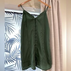 NWT Vince Camuto Olive Satin Dress